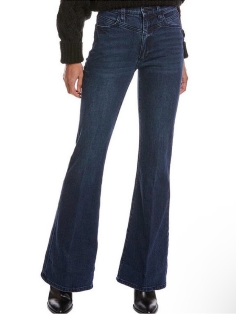 Joe's Jeans Dark Blue Flare Wide-Leg